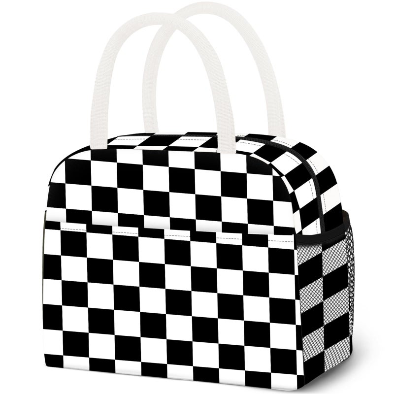 DALINDA Lunch Bag Lunch Box for Women Men Reusable Insulated Lunch Tote Bag Leakproof Thermal Cooler Sack Food Handbags Case High Capacity for Travel Work Picnic Beach- Square - Image 1